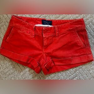 BUNDLE 5 for $50 👗👚 👖 
American Eagle Outfitters Orange Red Cuffed Cotton Shorts
